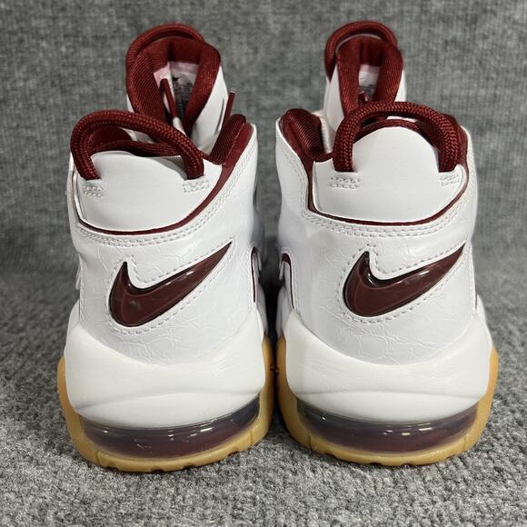 Nike Air More Uptempo GS Shoes Size 5Y White Team Red Gum FJ2846-100 - Picture 4 of 9
